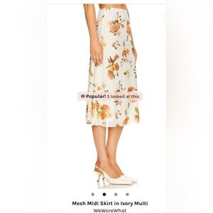 Revolve Floral Midi Skirt
